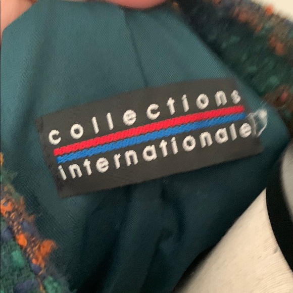 Vintage Chanel style Green and Brown Plaid jacket - Picture 5 of 5